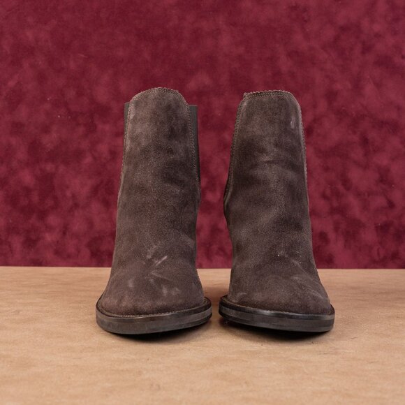 AllSaints Women Evering Western Dark Brown Chelsea Ankle Boots sz 9.5-10US EUR40 - Picture 3 of 8